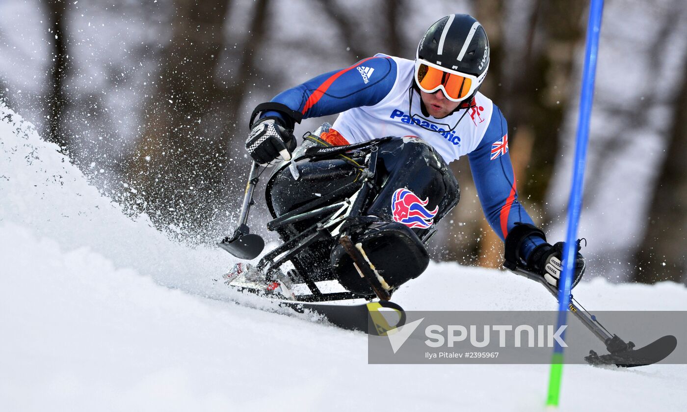 2014 Winter Paralympics. Apline Skiing. Men. Slalom