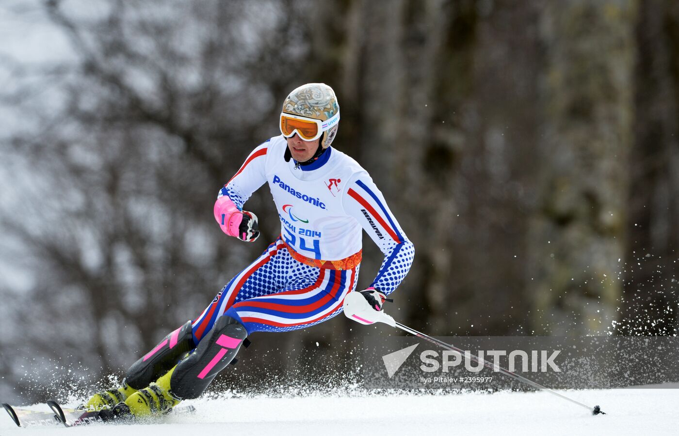 2014 Winter Paralympics. Apline Skiing. Men. Slalom