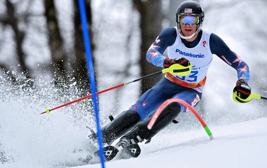 2014 Winter Paralympics. Alpine skiing. Men. Slalom