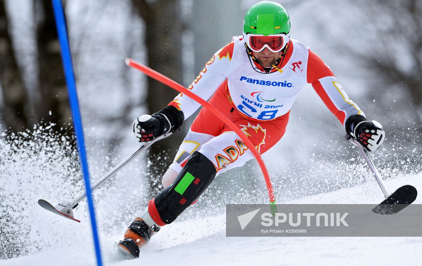 2014 Winter Paralympics. Alpine skiing. Men. Slalom