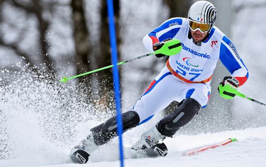 2014 Winter Paralympics. Alpine skiing. Men. Slalom