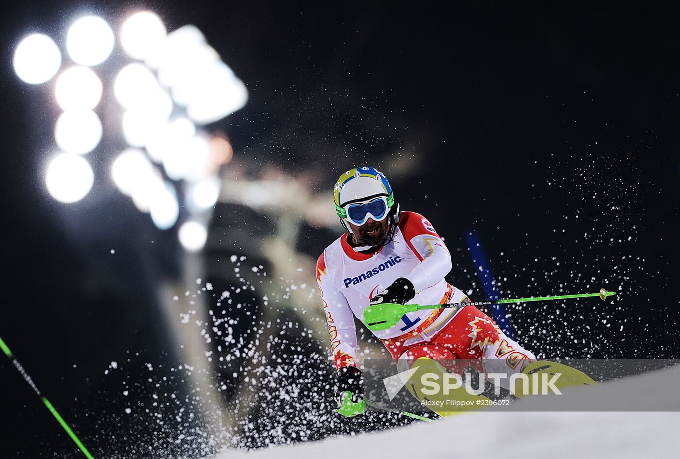 2014 Winter Paralympics. Alpine skiing. Men. Slalom