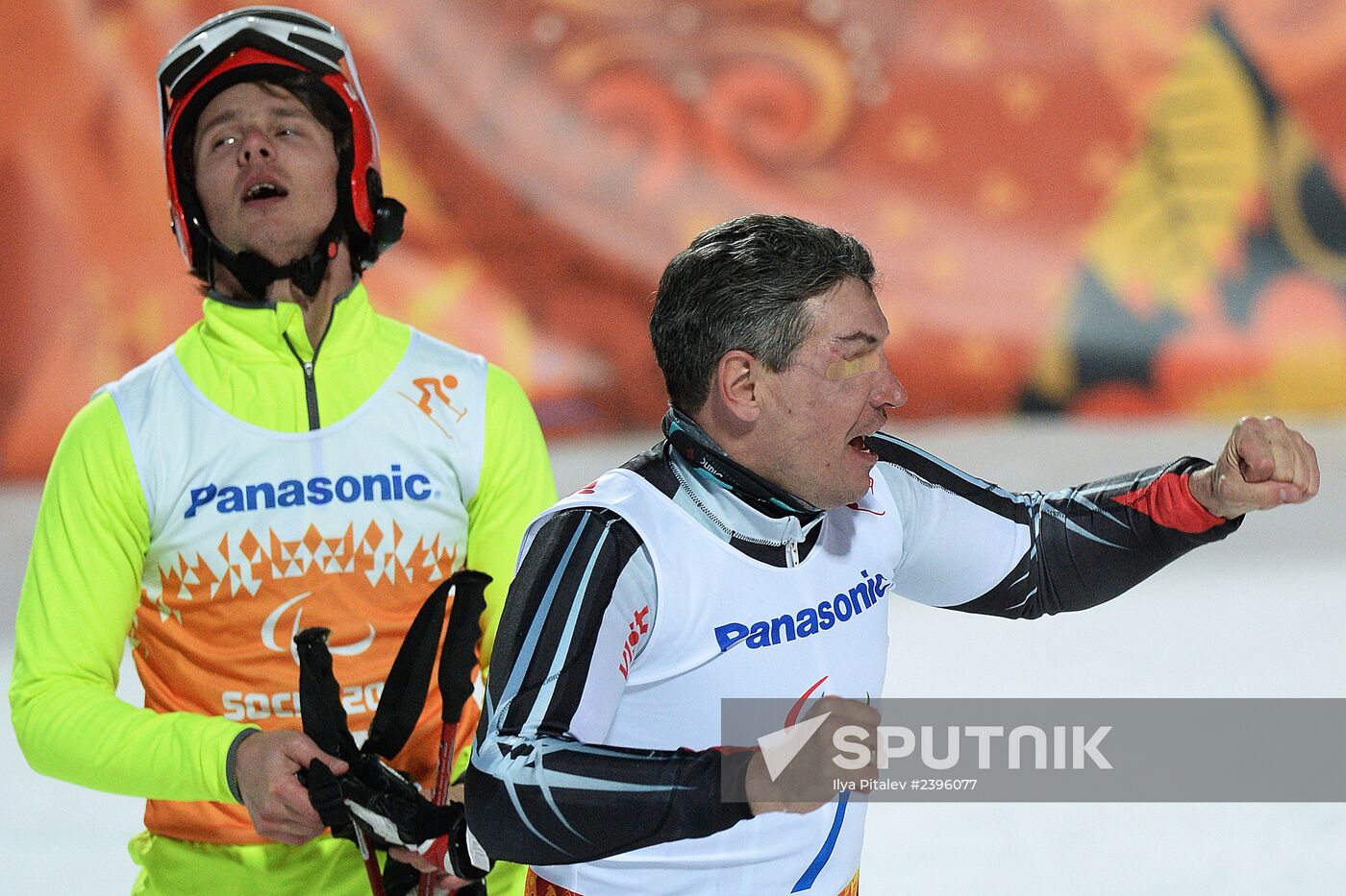 2014 Winter Paralympics. Alpine skiing. Men. Slalom