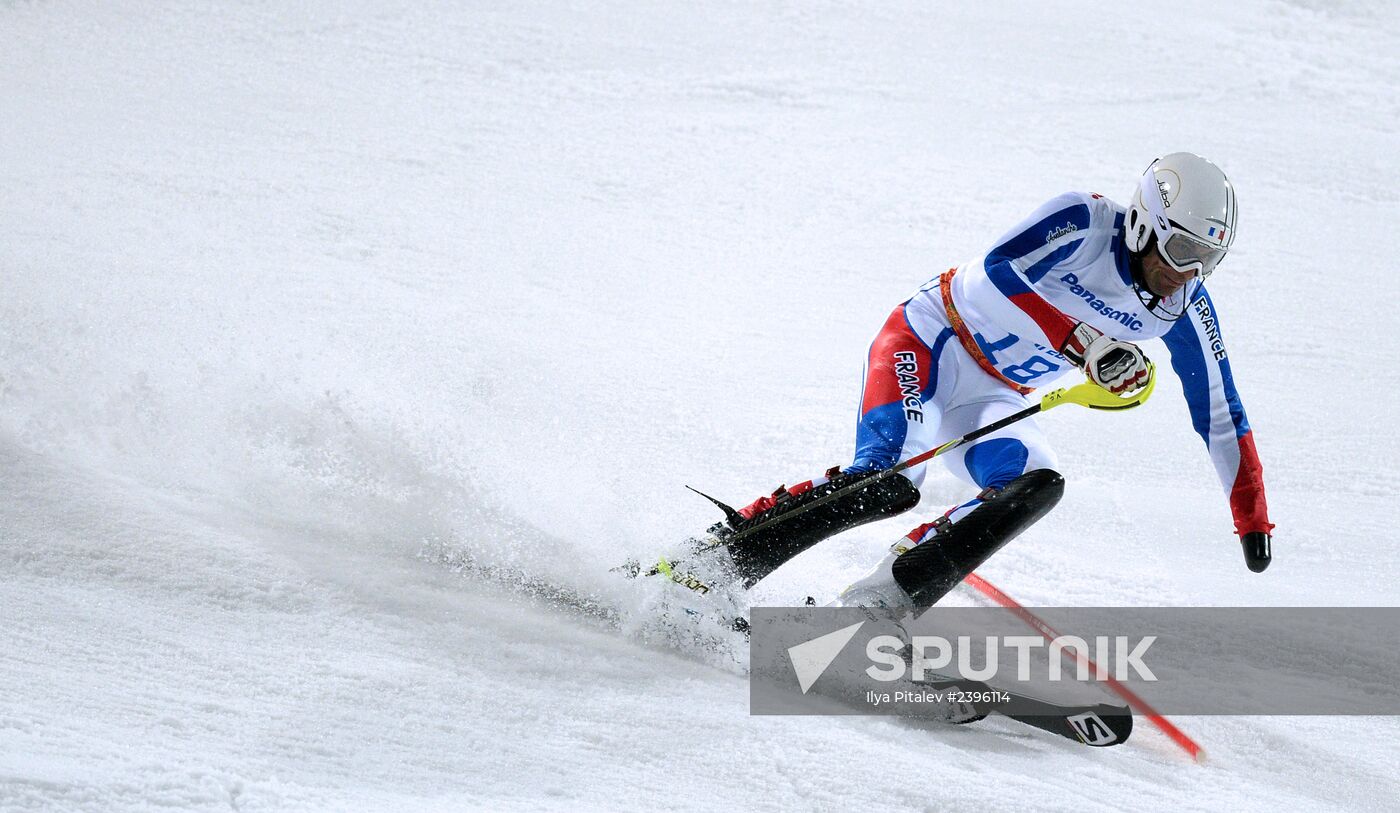 2014 Winter Paralympics. Alpine skiing. Men. Slalom