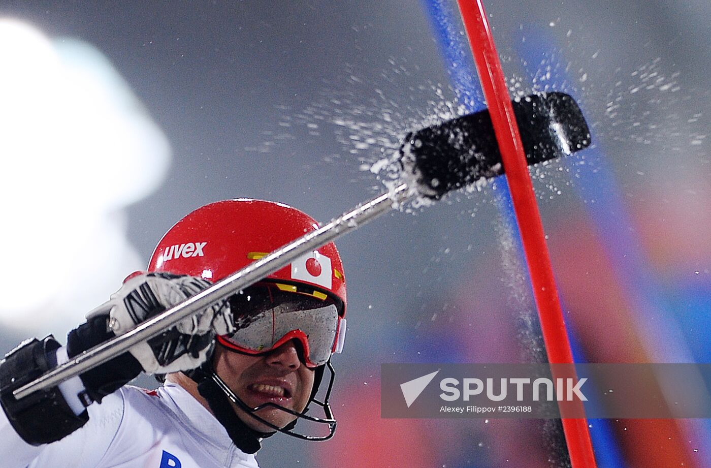 2014 Paralympics. Alpine skiing. Men. Slalom