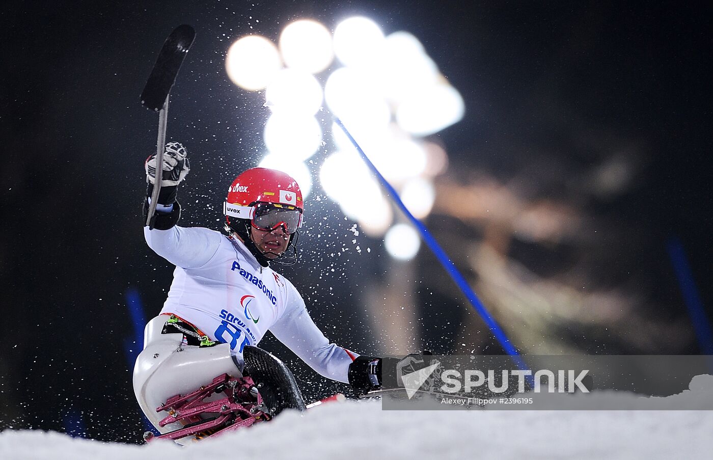 2014 Paralympics. Alpine skiing. Men. Slalom