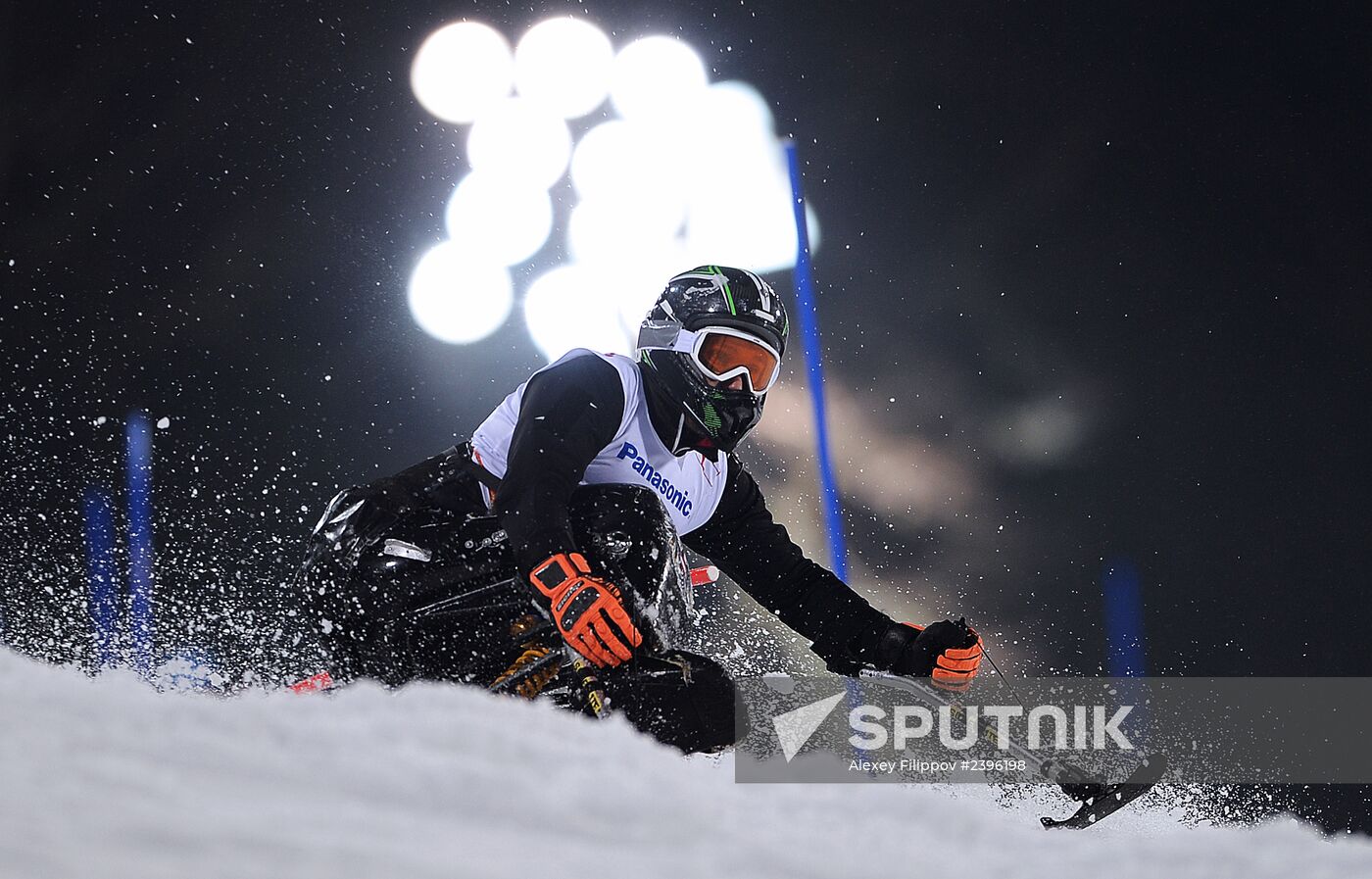 2014 Paralympics. Alpine skiing. Men. Slalom