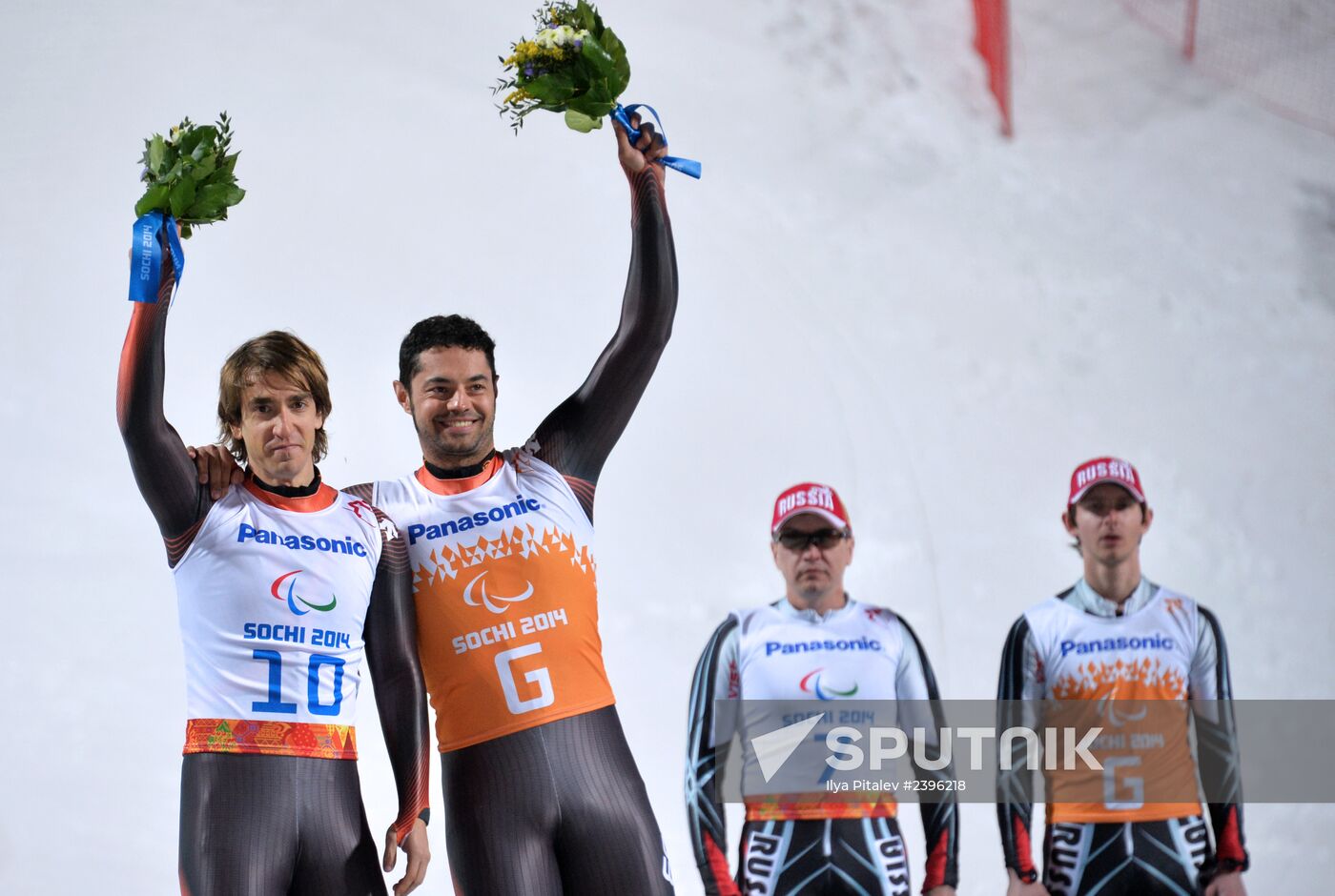 2014 Paralympics. Alpine skiing. Men. Slalom