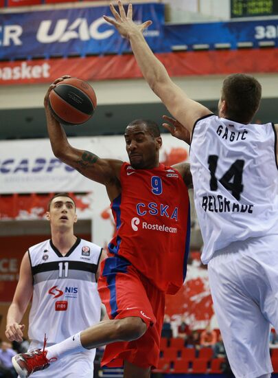 Basketball Euroleague. CSKA vs. Partizan