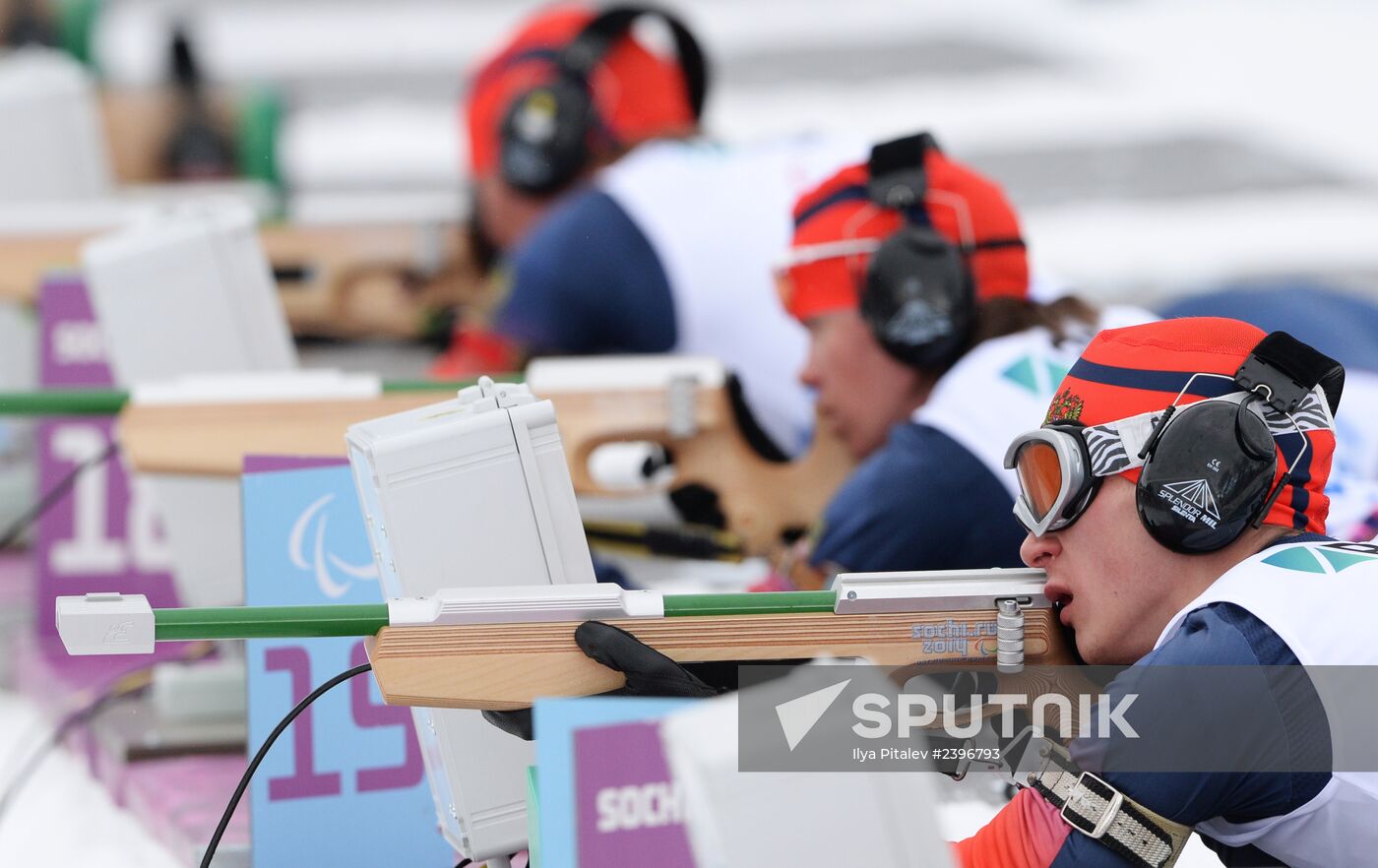 2014 Winter Paralympics. Biathlon. Men. Long distance race