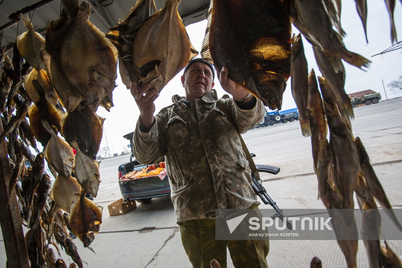 Checkpoint on isthmus in Chongar region