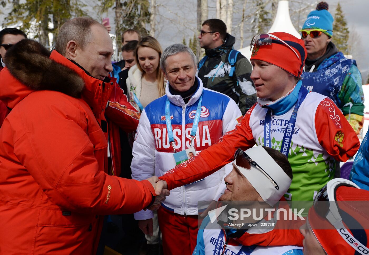 2014 Winter Paralympics. Cross-country skiing. Open relay