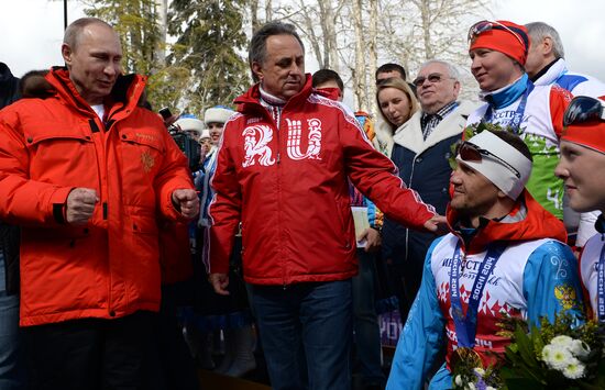 2014 Winter Paralympics. Cross-country skiing. Open relay