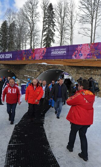 Vladimir Putin visits Laura Cross-country Ski & Biathlon Center