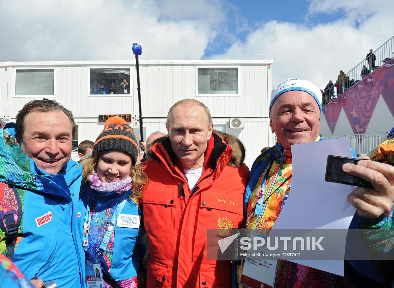 Vladimir Putin visits Laura Cross-country Ski & Biathlon Center