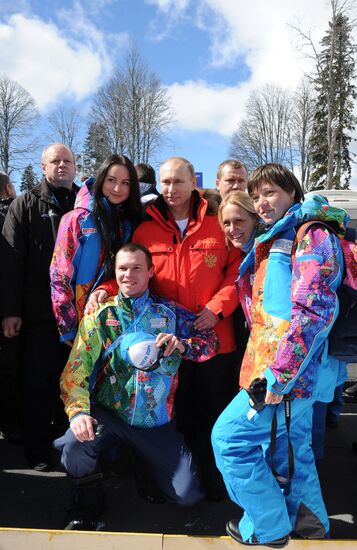 Vladimir Putin visits Laura Cross-country Ski & Biathlon Center
