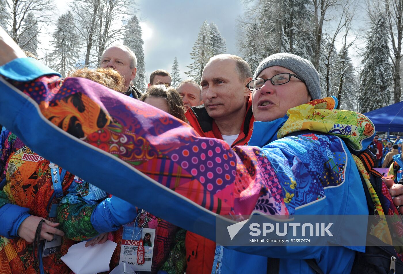 Vladimir Putin visits Laura Cross-country Ski & Biathlon Center