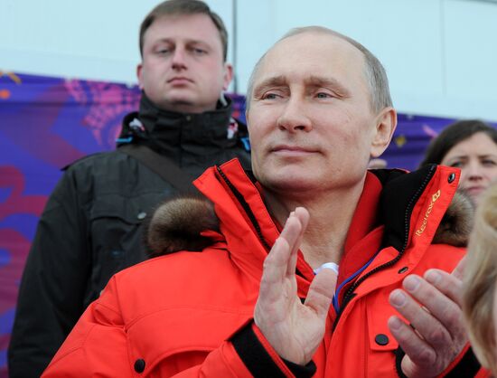 Vladimir Putin visits Laura Cross-country Ski & Biathlon Center