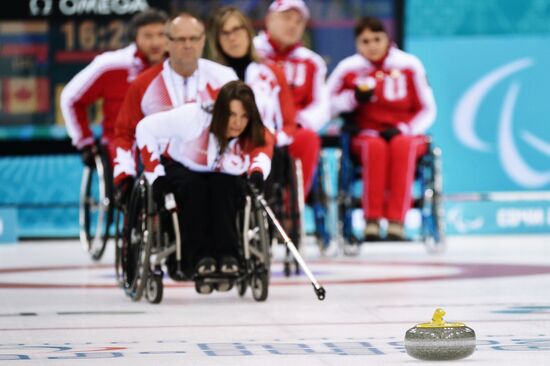 2014 Winter Paralympics. Wheelchair curling. Day Seven