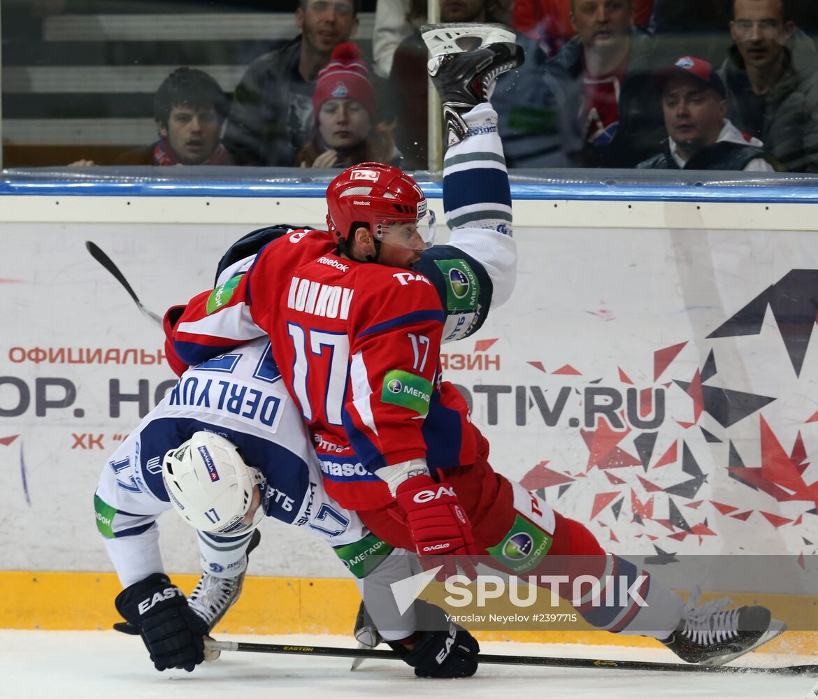 Kontinental Hockey League. Lokomotiv Yaroslavl vs. Dynamo Moscow