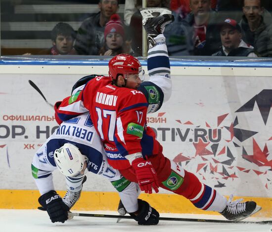 Kontinental Hockey League. Lokomotiv Yaroslavl vs. Dynamo Moscow