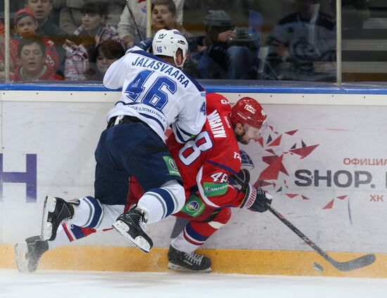 Kontinental Hockey League. Lokomotiv Yaroslavl vs. Dynamo Moscow
