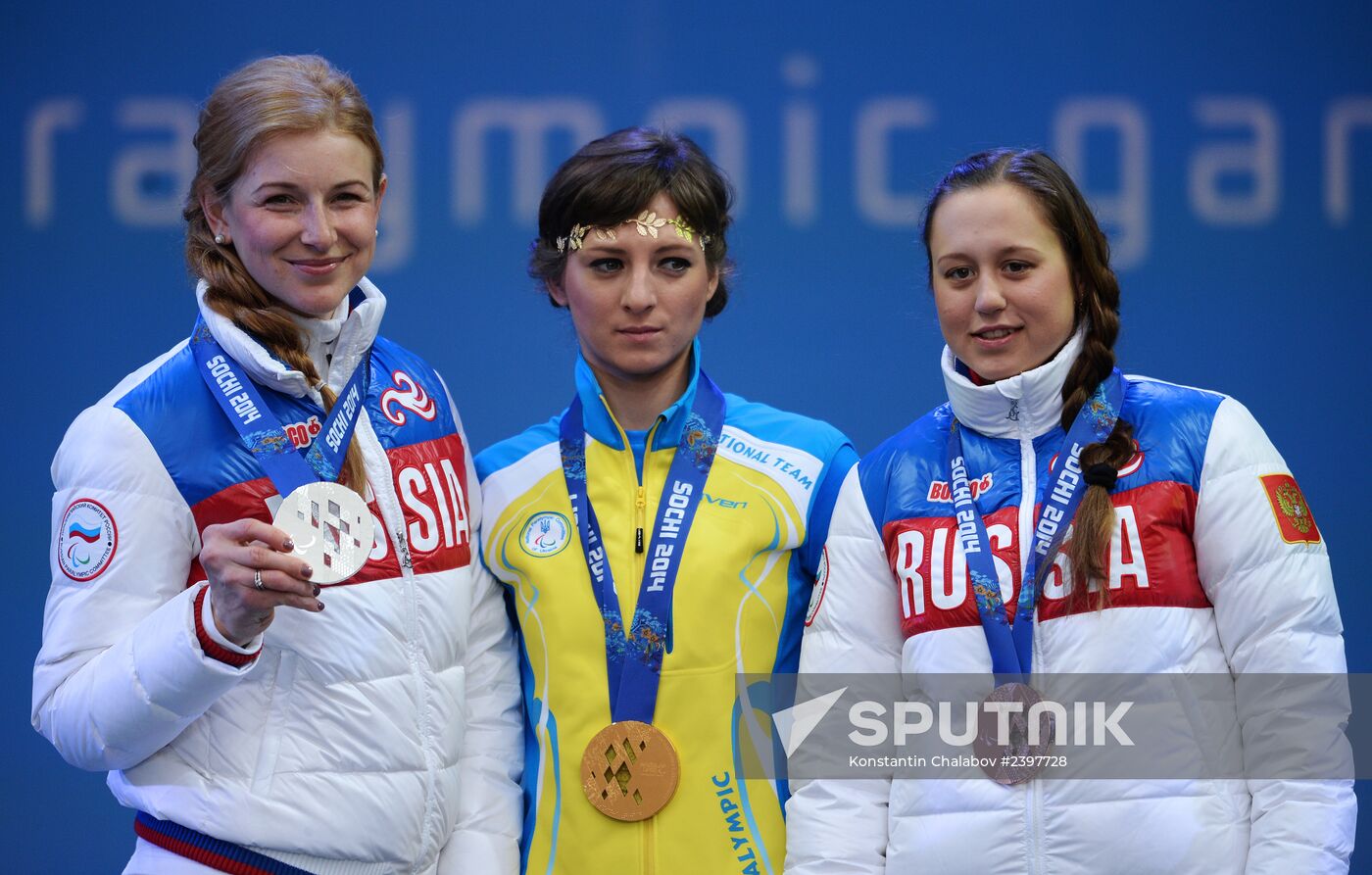 2014 Winter Paralympics. Medal ceremony. Day Eight
