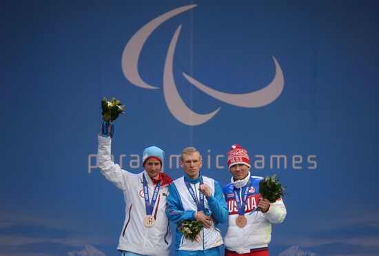 2014 Winter Paralympics. Medal ceremony. Day Eight
