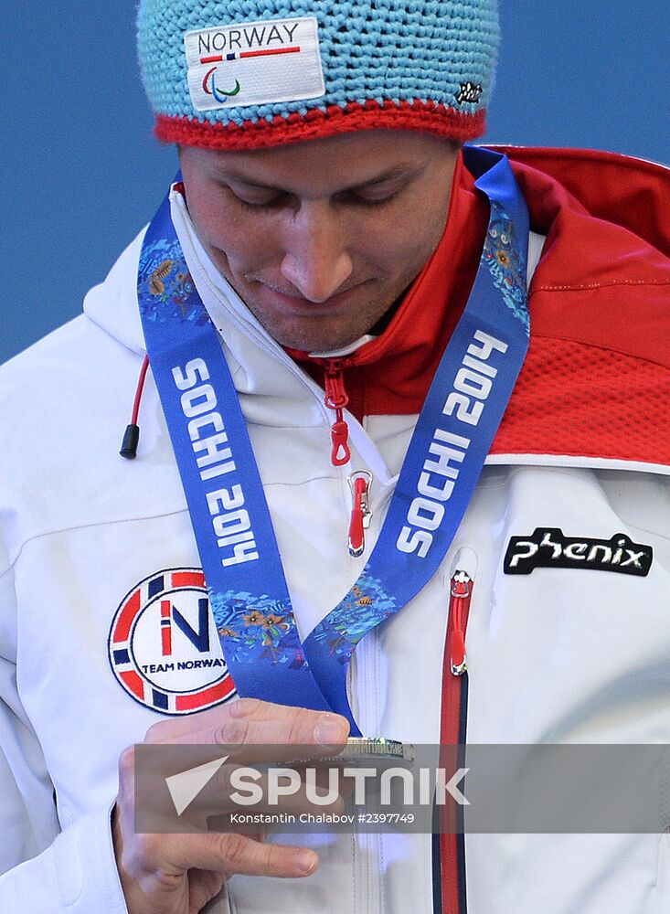 2014 Winter Paralympics. Medal ceremony. Day Eight