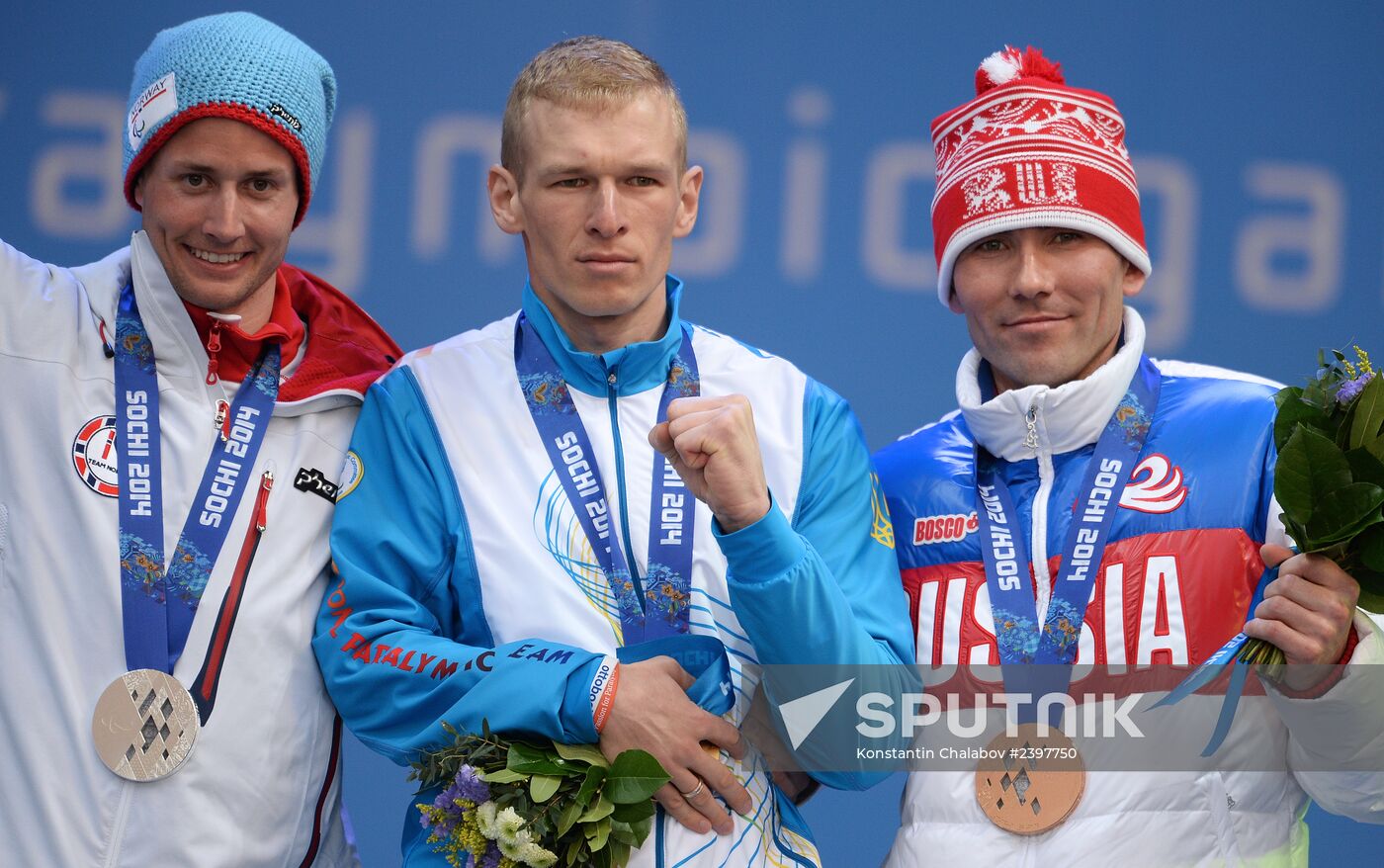 2014 Winter Paralympics. Medal ceremony. Day Eight