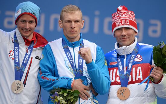 2014 Winter Paralympics. Medal ceremony. Day Eight