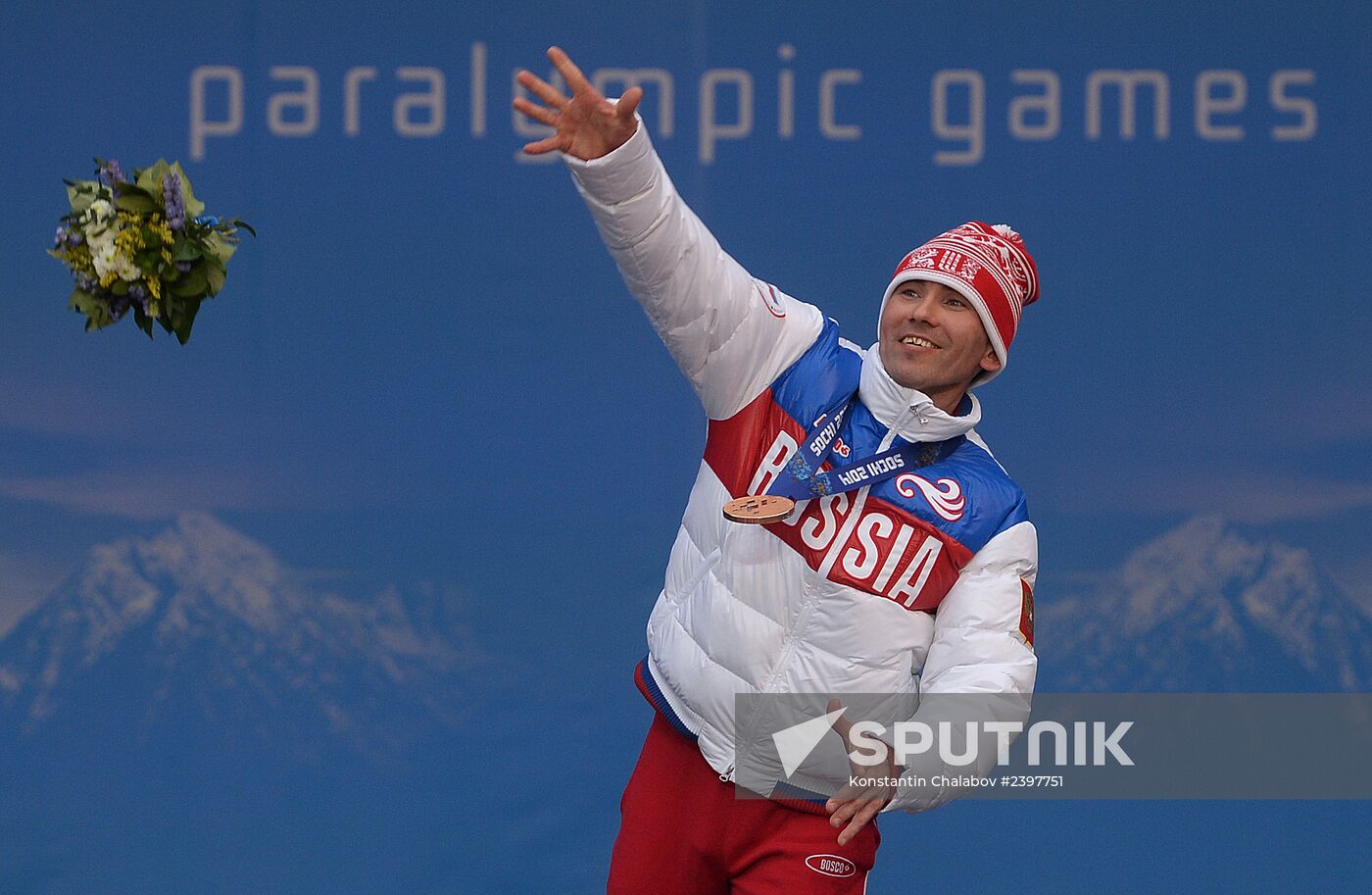 2014 Winter Paralympics. Medal ceremony. Day Eight