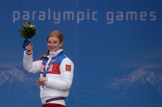 2014 Winter Paralympics. Medal ceremony. Day Eight