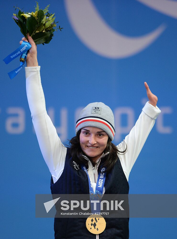 2014 Winter Paralympics. Medal ceremony. Day Eight