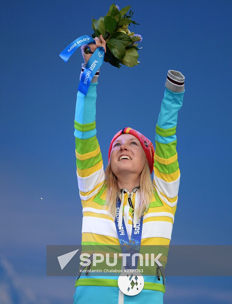 2014 Winter Paralympics. Medal ceremony. Day Eight