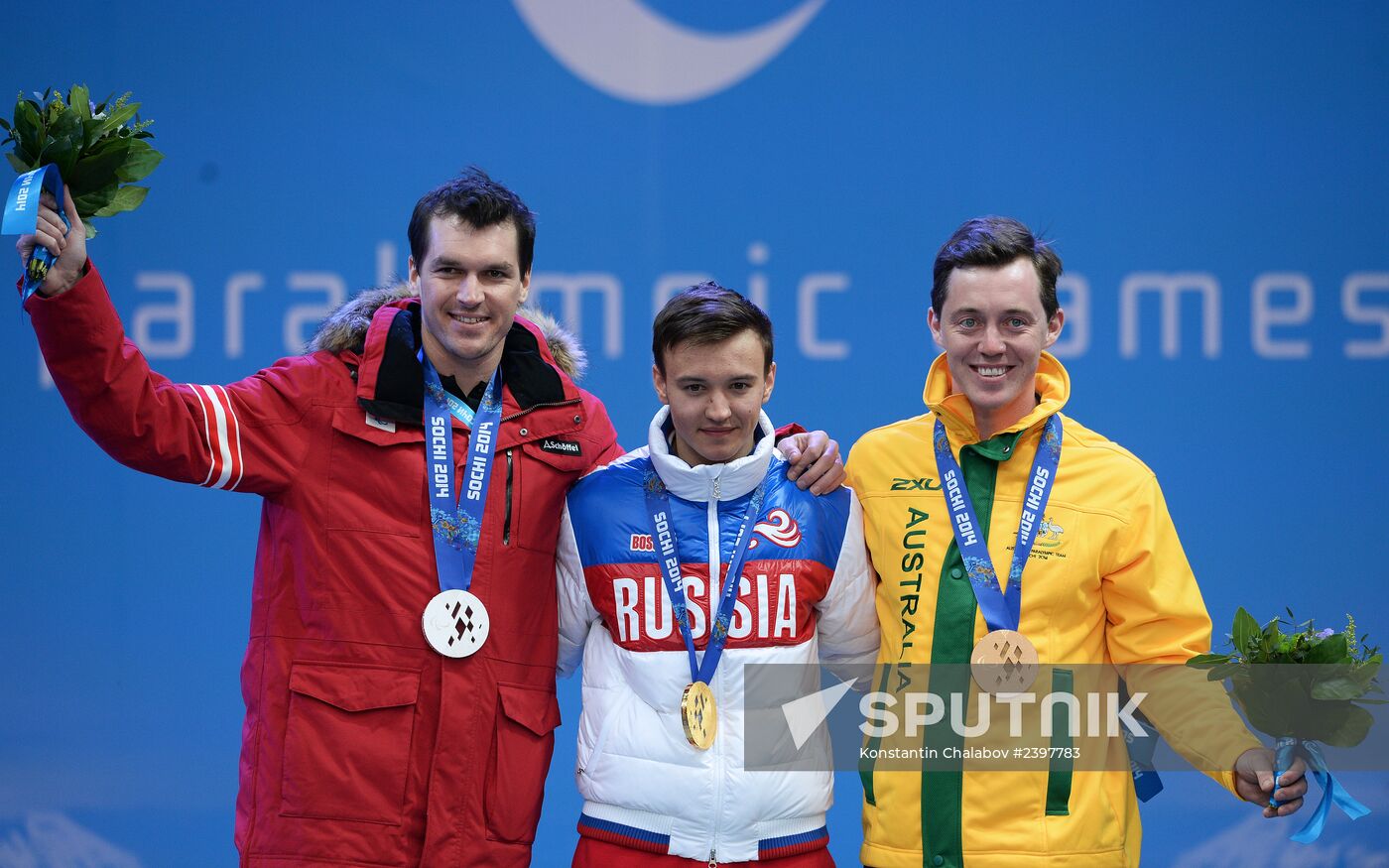 2014 Winter Paralympics. Medal ceremony. Day Eight