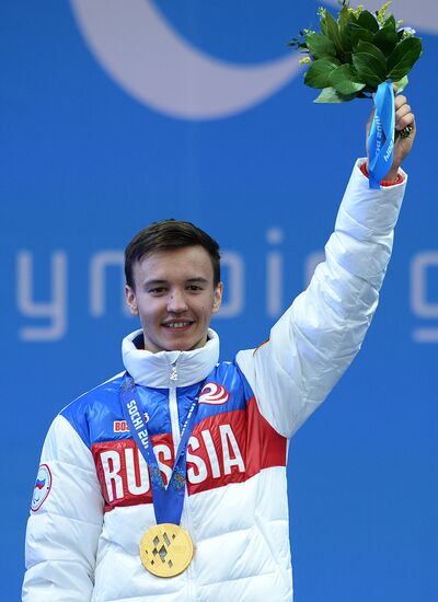 2014 Winter Paralympics. Medal ceremony. Day Eight