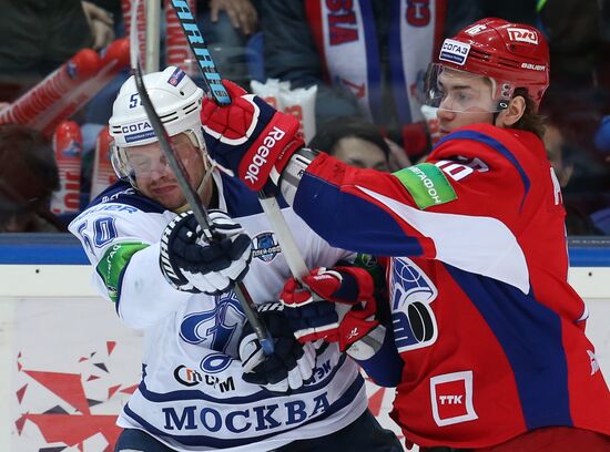 Kontinental Hockey League. Lokomotiv Yaroslavl vs. Dynamo Moscow