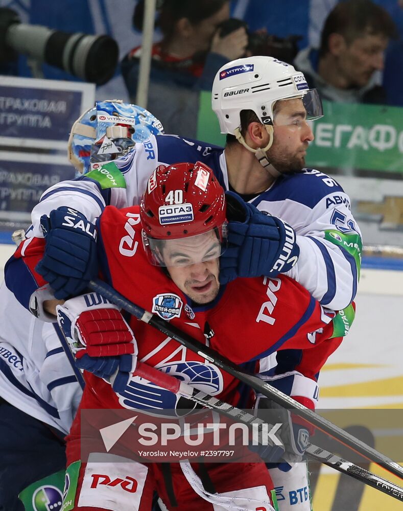 Kontinental Hockey League. Lokomotiv Yaroslavl vs. Dynamo Moscow