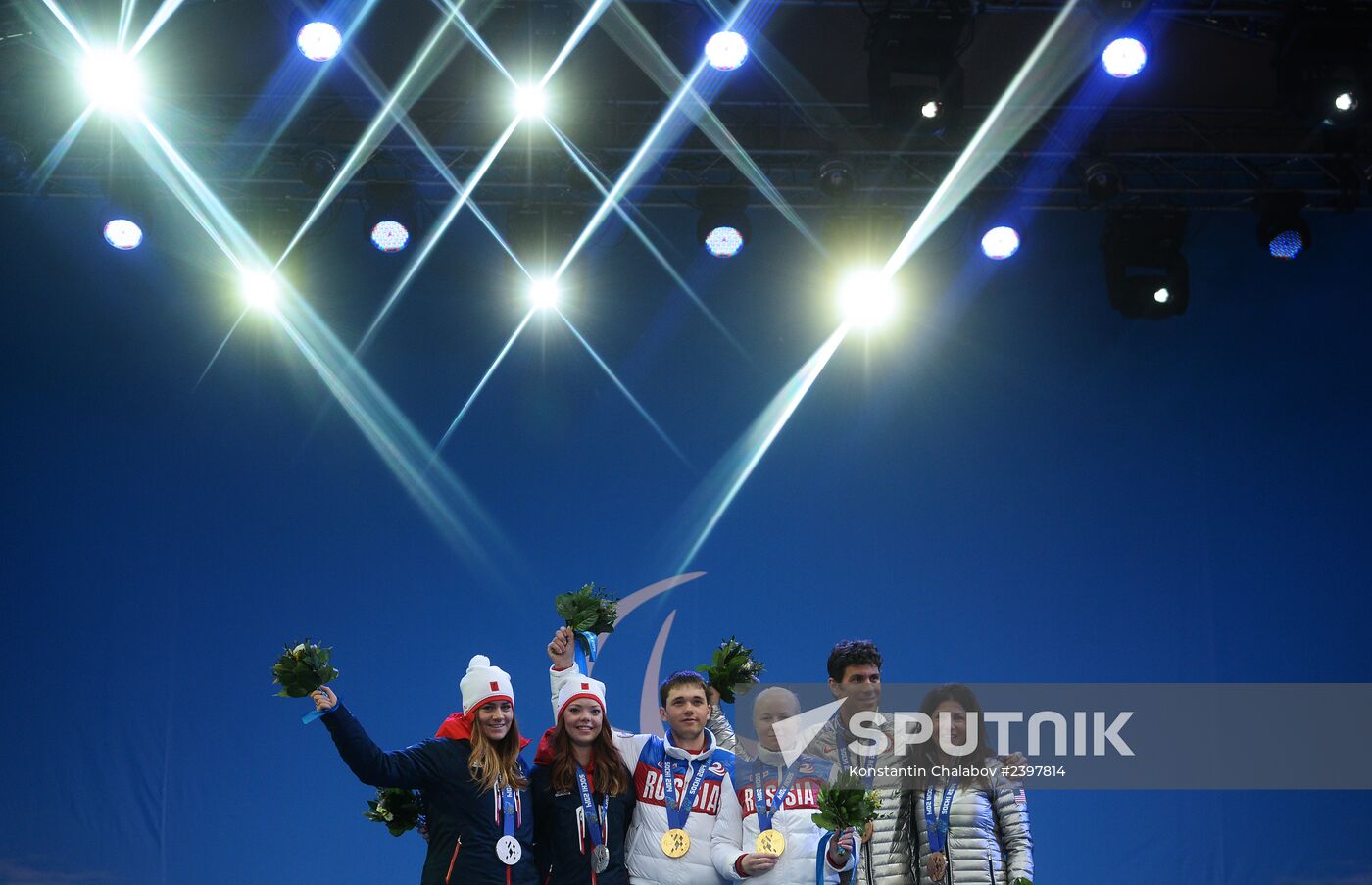 2014 Winter Paralympics. Medal ceremony. Day Eight