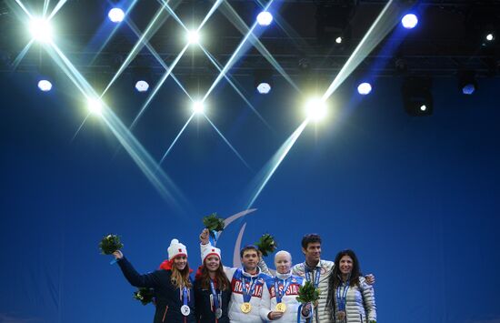 2014 Winter Paralympics. Medal ceremony. Day Eight