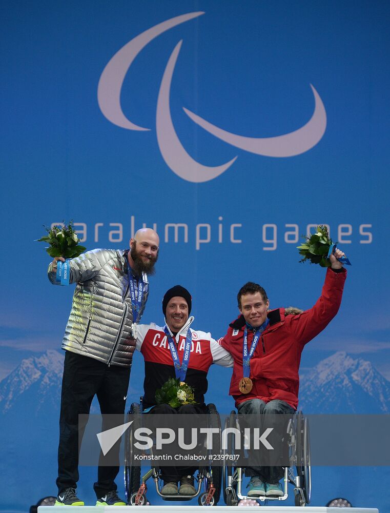 2014 Winter Paralympics. Medal ceremony. Day Eight
