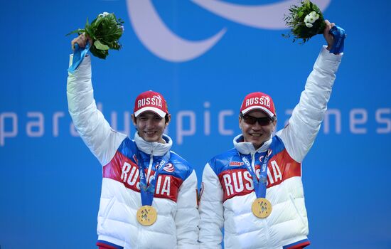 2014 Winter Paralympics. Medal ceremony. Day Eight