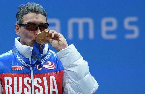 2014 Winter Paralympics. Medal ceremony. Day Eight