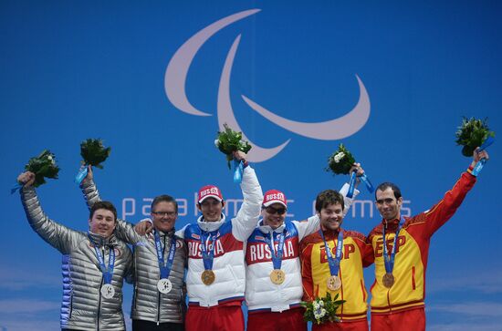 2014 Winter Paralympics. Medal ceremony. Day Eight