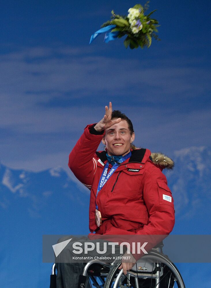 2014 Winter Paralympics. Medal ceremony. Day Eight