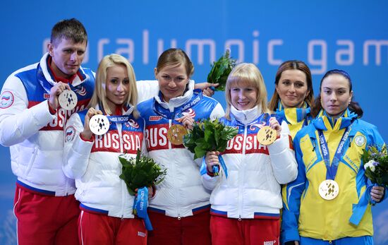 2014 Paralympics. Medal ceremony. Day Eight