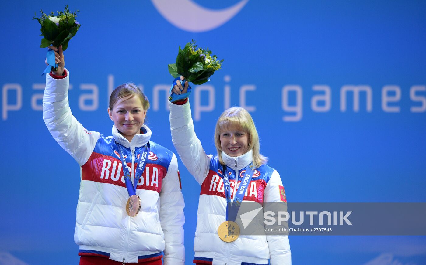 2014 Winter Paralympics. Medal ceremony. Day Eight
