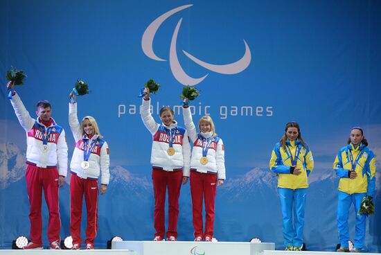 2014 Paralympics. Medal ceremony. Day Eight