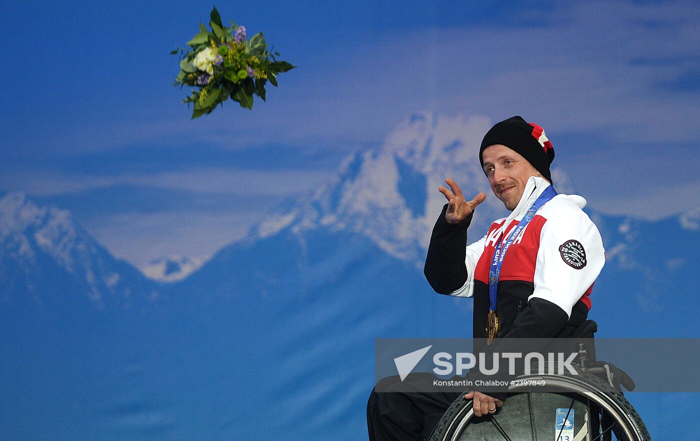 2014 Winter Paralympics. Medal ceremony. Day Eight